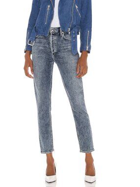 NEW $218 AGOLDE HIGH RISE SLIM FIT STRETCH DENIM JEANS IN RETREAT SIZE 27